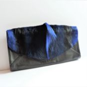 Ted Baker Black Leather Clutch Bag