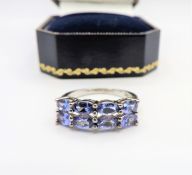 Sterling Silver 2.8ct Tanzanite Ring New with Gift Pouch