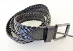 Gents Osprey Black Leather Belt