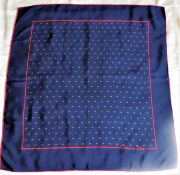 Vintage Dior Silk Scarf Christian Dior Signature Monogram c.1980's