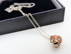 Sterling Silver Gemstone Pendant Necklace New with Gift Pouch
