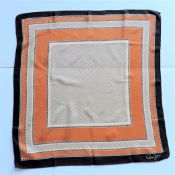 Vintage Cornelia James Hand Rolled Silk Scarf