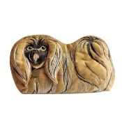 Rare Vintage Lulu Guinness Pekingese Suede Clutch Bag
