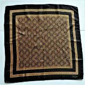 Vintage Signed Cornelia James Silk Scarf Made in Italy 68cm Square