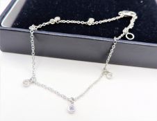 Diamond Charm Bracelet New with Gift Box.