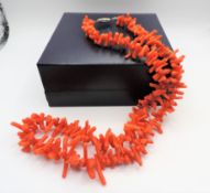 Vintage Coral Necklace