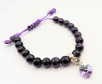 Thomas Sabo Amethyst Bead Charm Bracelet