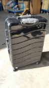 (64/6D) RRP £84.99. Set 3 ABS Suitcases Black (DR1970/03)