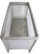 (73/R9) RRP £60. My Babiie Cherish Dani Dyer Travel Cot With Elephants Pattern. Dimensions (120 x...