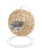 Pet Collection - Rattan Cat Egg Chair with Cushion