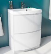 Harrison Snow Floor Standing 600 Door Unit. CWMKIM600DOORWH. 249092. Appears Unused.