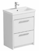 Clarity White Floorstanding 600mm Unit. SMF6102. Appears Unused.