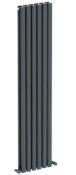 Lava 1600x360mm 12 Bar Anthracite Designer Radiator. AFUT02002. Appears Unused.