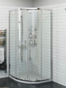 Mixed Shower Pallet. 1 x 800x800mm Frameless one Door Quadrant 8mm Shower Enclosure. 1 x 900x900...