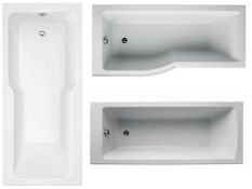 3 X Mixed Baths. 1 x Evolve Shower 1700x750mm Bath. 1 x Ideal Standard Connect Air 1700 x 800mm S...