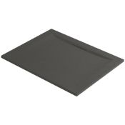 1200x800mm Slate Effect Slimline Designer Stone Resin Shower Tray. Appears Unused.