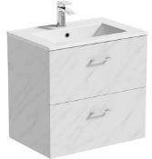 Lea Marble 600 CH Wall Hung Vanity Unit. VPO15-LEA. 262082
