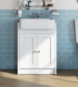Dulwich Matt White Vanity Unit. DULVANWH01. Appears Unused.