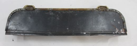 Small Antique Footed Brass Fender