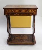 Early 19th c. Marquetry Sewing Table