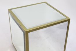Bevelled Mirror Display Cube