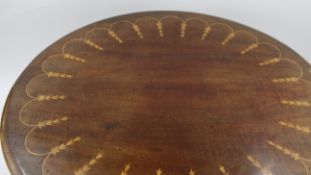 Edwardian Inlaid Oval Side Table