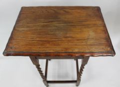 Oak Barley Twist Occasional Table