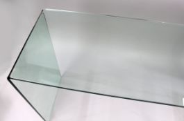 Heavy Contemporary Glass Console Table