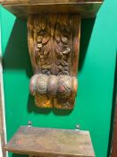 Pair of Vintage Giltwood Wall Brackets Corbels