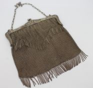 Fine Art Nouveau Alpacca Chainmail Purse