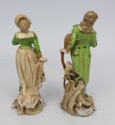 Pair of Continental Porcelain Figurines