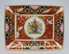 Royal Worcester Queen Elizabeth II Golden Jubilee Rectangular Tray