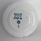 Victorian Ironstone Plate by Brown Westhead Moore & Co. c.1882
