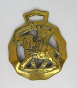 Large Vintage Elephant Horse Brass