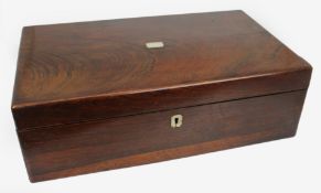 Antique Rosewood Writing Box