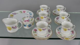 6 Place Royal Worcester Kentmere Pattern Tea Service