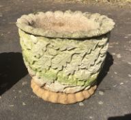 Pair Of Vintage Decorative Stone Planters