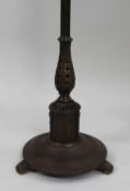 Heavy Bronze Metal Telescopic Bankers Standard Lamp