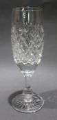 Set of 6 Tudor Crystal Burleigh Cut Flutes