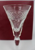 Set of 12 Tudor Crystal Castile Pattern Wine Glasses