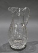 Vintage Crystal Cut Glass Tall Jug
