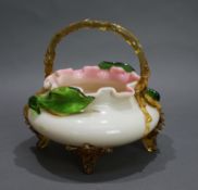 Victorian English Glass Handled Bowl