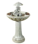 (85/5K) RRP £169.99. Smart Solar Solar Powered Umbrella Fountain. (H84x W48cm).