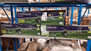 (74/6J) Lot RRP £195. 3x Powerbase 25cm 20V Cordless Grass Trimmer. (All Units Have 1x Battery &...