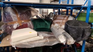 (120/5B) Mixed Lot – Contents Of Shelf. 7x Items. To Include 1x Mia Cream/Dark Dining Chair. 2x P...
