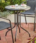 (100/5G) 3x Eloise Bistro Table (2x Natural, 1x Black). Table Dimensions: (H72x Dia 60cm).