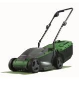 (115/5A) 3x Powerbase Items. 1x 32cm 1400w Electric Lawn Rake And Scarifier. 1x 32cm 1200w Electr...