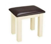 (57/5F) Lot RRP £237. 3x Taunton Dressing Stool Cream/Oak RRP £79 Each (SKU:FF784101). Ivory Pain...