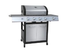 (40/5P) RRP £390. Texas Stardom 4 Burner Gas BBQ. (L145 x W57 x H120.7cm).