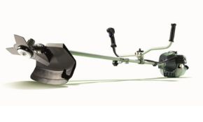 (79/6K) RRP £149.99. Powerbase 42cm 42.7cc Petrol Brush Cutter.